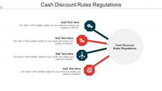 Cash Discount Rules Regulations Ppt Powerpoint Presentation Slides Layout Cpb