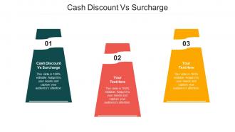 Cash Discount Vs Surcharge Ppt Powerpoint Presentation Slides Ideas Cpb