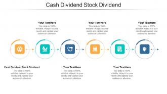 Cash dividend stock dividend ppt powerpoint presentation file tips cpb
