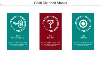 Cash Dividend Stocks Ppt Powerpoint Presentation File Slide Portrait Cpb