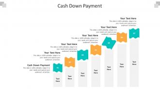 Cash down payment ppt powerpoint presentation styles guidelines cpb