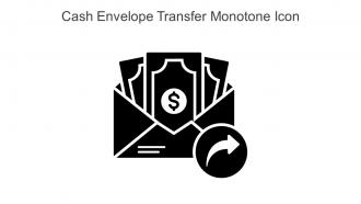 Cash Envelope Transfer Monotone Icon In Powerpoint Pptx Png And Editable Eps Format