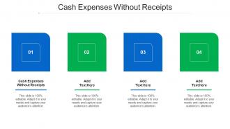 Cash Expenses Without Receipts Ppt Powerpoint Presentation File Example File Cpb