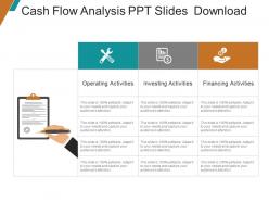 Cash flow analysis ppt slides download