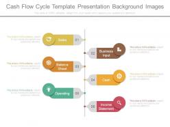 Cash flow cycle template presentation background images