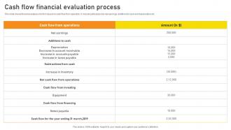 Cash Flow Financial Evaluation Process