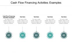 Cash flow financing activities examples ppt powerpoint presentation layouts show cpb