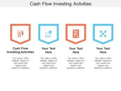 Cash flow investing activities ppt powerpoint presentation background cpb