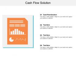 Cash flow solution ppt powerpoint presentation icon introduction cpb
