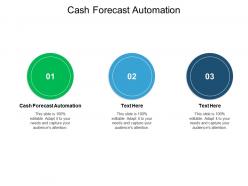 Cash forecast automation ppt powerpoint presentation professional example cpb