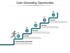 Cash generating opportunities ppt powerpoint presentation ideas example cpb