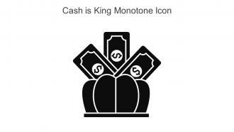 Cash Is King Monotone Icon In Powerpoint Pptx Png And Editable Eps Format