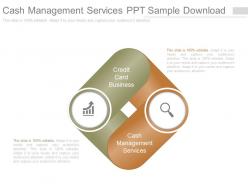 Cash management services ppt sample download
