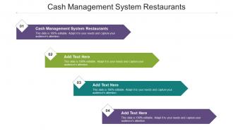 Cash Management System Restaurants Ppt Powerpoint Presentation Background Images Cpb