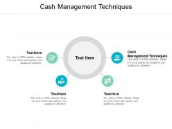 Cash management techniques ppt powerpoint presentation styles picture cpb