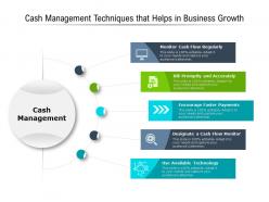 Cash management techniques that helps in business growth