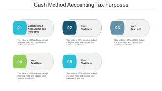 Cash method accounting tax purposes ppt powerpoint presentation layouts graphics cpb