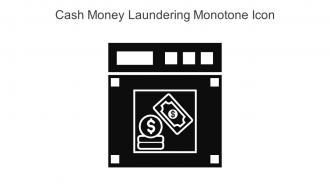 Cash Money Laundering Monotone Icon In Powerpoint Pptx Png And Editable Eps Format