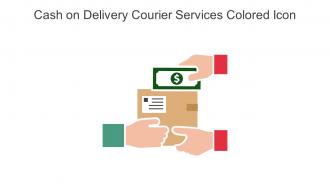 Cash On Delivery Courier Services Colored Icon In Powerpoint Pptx Png And Editable Eps Format