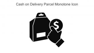 Cash On Delivery Parcel Monotone Icon In Powerpoint Pptx Png And Editable Eps Format