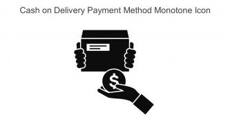 Cash On Delivery Payment Method Monotone Icon In Powerpoint Pptx Png And Editable Eps Format