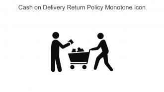 Cash On Delivery Return Policy Monotone Icon In Powerpoint Pptx Png And Editable Eps Format