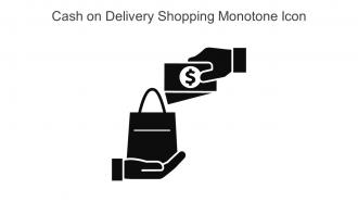 Cash On Delivery Shopping Monotone Icon In Powerpoint Pptx Png And Editable Eps Format