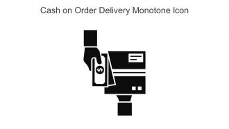 Cash On Order Delivery Monotone Icon In Powerpoint Pptx Png And Editable Eps Format