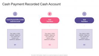 Cash Payment Recorded Cash Account In Powerpoint And Google Slides Cpb