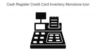 Cash Register Credit Card Inventory Monotone Icon In Powerpoint Pptx Png And Editable Eps Format