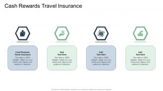 Cash Rewards Travel Insurance In Powerpoint And Google Slides Cpb