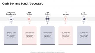 Cash Savings Bonds Deceased In Powerpoint And Google Slides Cpb