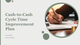 Cash To Cash Cycle Time Improvement Plan PPT Example AT