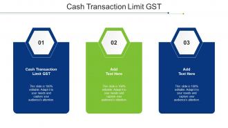 Cash Transaction Limit GST Ppt Powerpoint Presentation Infographic Template Smartart Cpb
