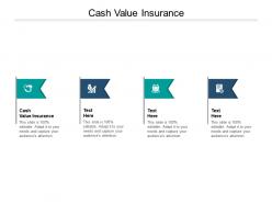 Cash value insurance ppt powerpoint presentation gallery format ideas cpb
