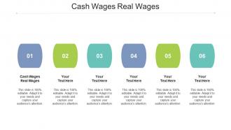 Cash wages real wages ppt powerpoint presentation outline clipart images cpb
