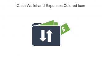 Cash Wallet And Expenses Colored Icon In Powerpoint Pptx Png And Editable Eps Format