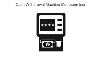 Cash Withdrawal Machine Monotone Icon In Powerpoint Pptx Png And Editable Eps Format