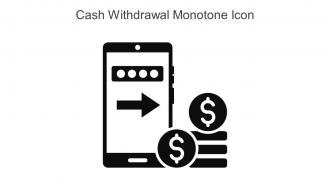 Cash Withdrawal Monotone Icon In Powerpoint Pptx Png And Editable Eps Format