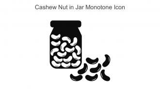 Cashew Nut In Jar Monotone Icon In Powerpoint Pptx Png And Editable Eps Format
