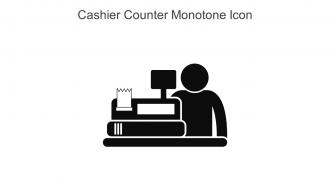 Cashier Counter Monotone Icon In Powerpoint Pptx Png And Editable Eps Format