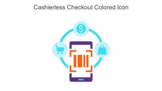 Cashierless Checkout Colored Icon In Powerpoint Pptx Png And Editable Eps Format