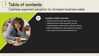 Cashless Payment Adoption To Increase Business Sales Powerpoint Presentation Slides Multipurpose Customizable