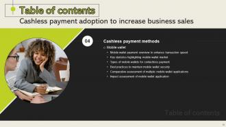 Cashless Payment Adoption To Increase Business Sales Powerpoint Presentation Slides Researched Compatible