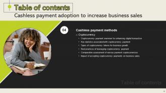 Cashless Payment Adoption To Increase Business Sales Powerpoint Presentation Slides Idea Researched
