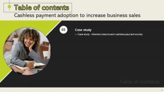 Cashless Payment Adoption To Increase Business Sales Powerpoint Presentation Slides Analytical Researched