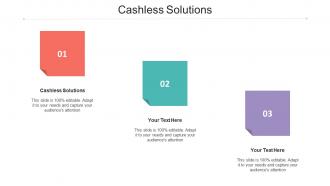 Cashless Solutions Ppt Powerpoint Presentation Infographic Template Pictures Cpb