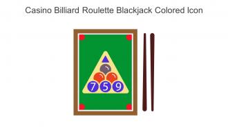 Casino Billiard Roulette Blackjack Colored Icon In Powerpoint Pptx Png And Editable Eps Format