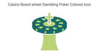 Casino Board Wheel Gambling Poker Colored Icon In Powerpoint Pptx Png And Editable Eps Format