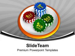 Casino chip icon gambling powerpoint templates ppt themes and graphics 0213